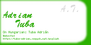 adrian tuba business card